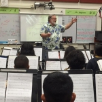 Conducting the Anson Jones Middle School Band
